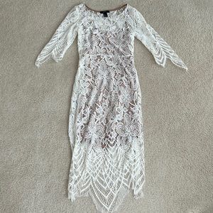 White lacy dress